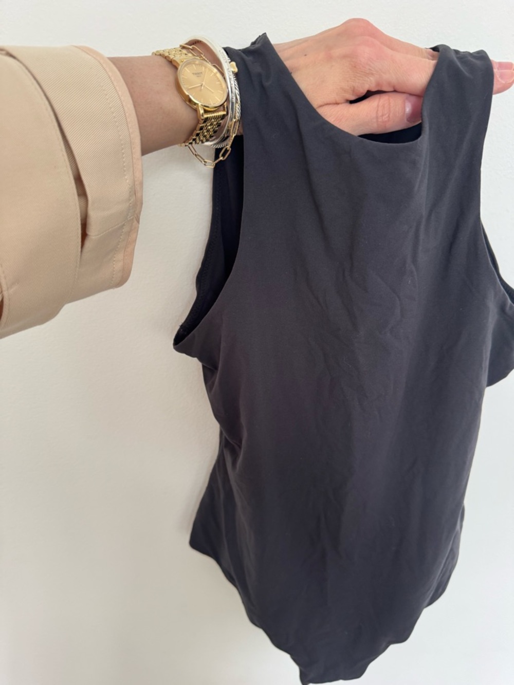 Skims M Women’s Sleeveless high neck Tank Top bodysuit - Black